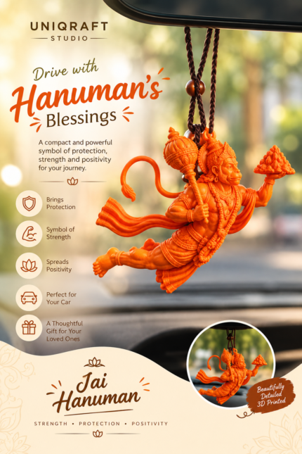 Flying Hanuman Car Hanging Idol